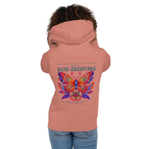 New Creature Premium Christian Bible Verse Hoodie